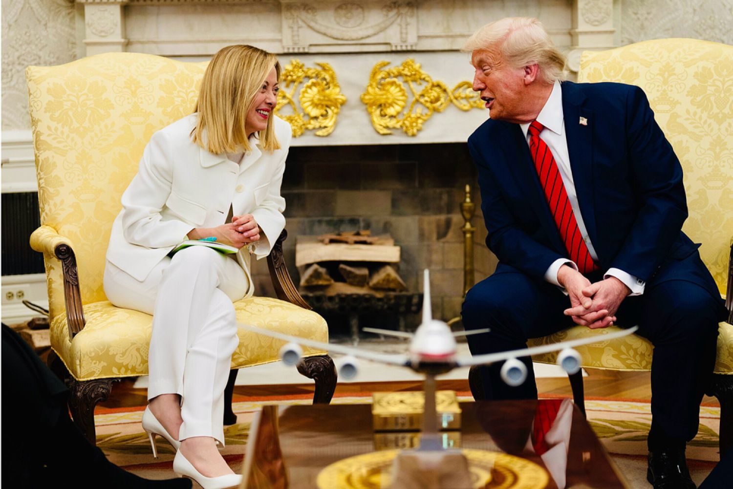 Meloni und Trump im Oval Office