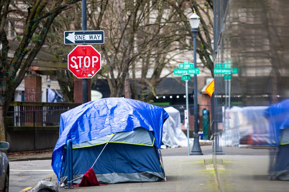 Zelte Obdachlose USA Portland